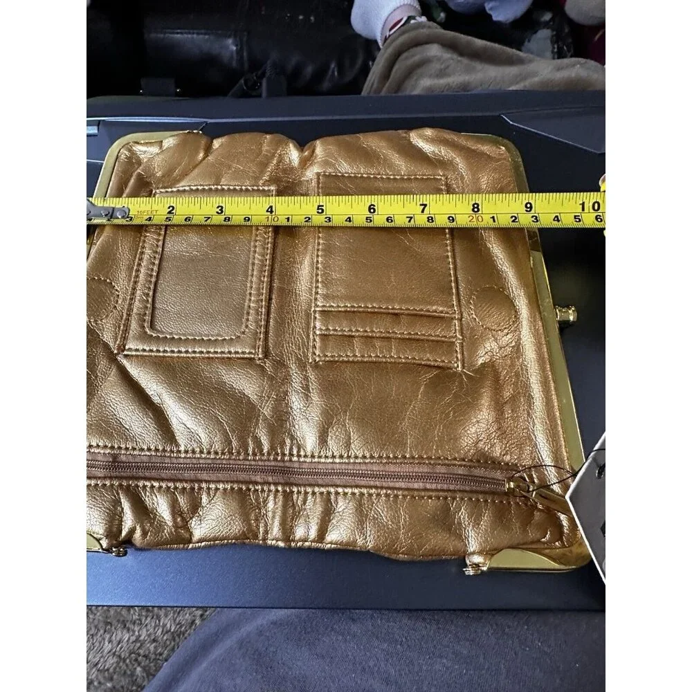 Gold Clutch Bitten By Steve & Barry’s Excl.‎ By Sarah Jessica Parker With Tag